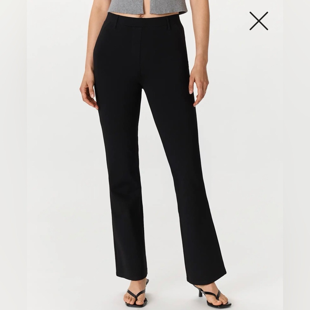 Quince Black Boot Cut Dress Pants